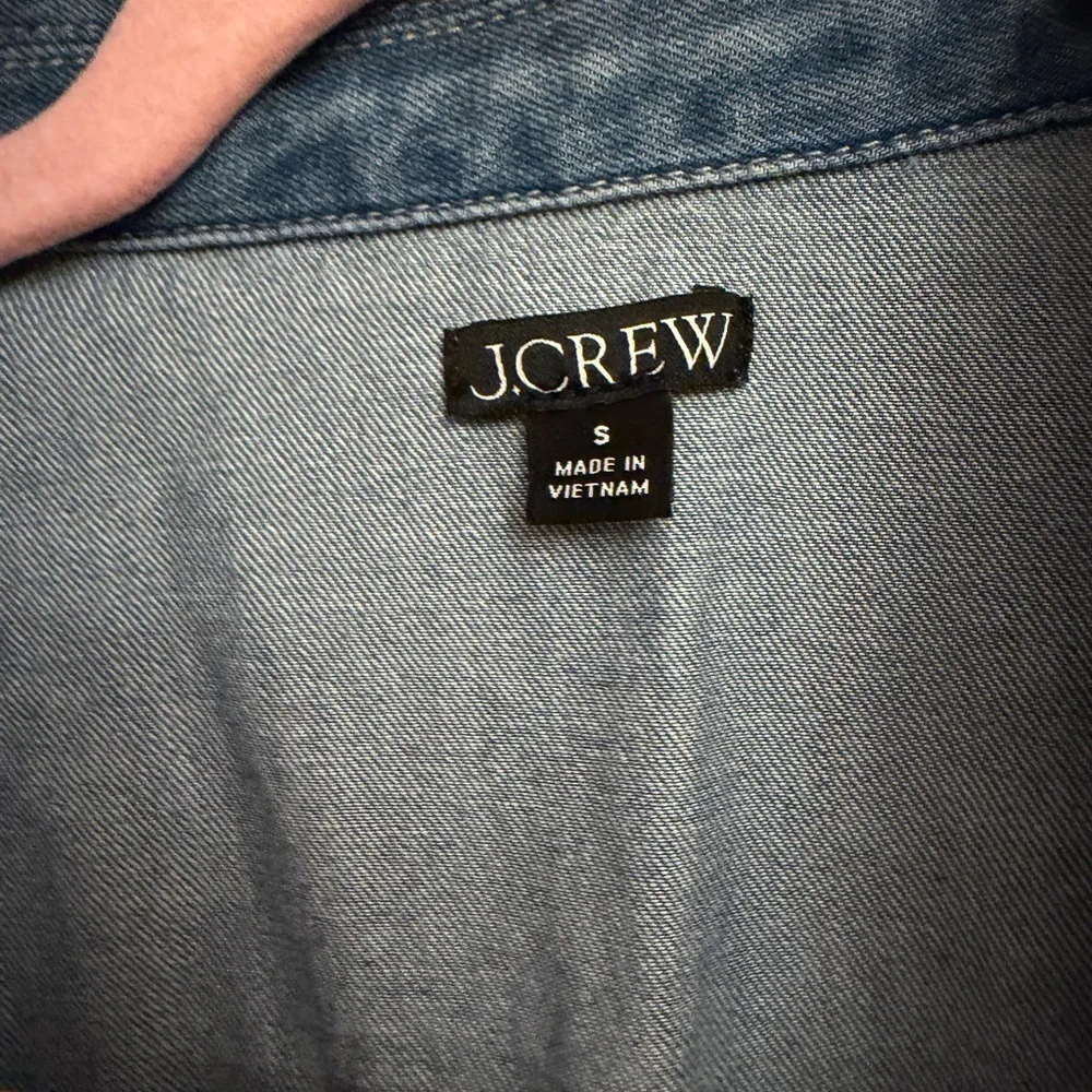J. Crew Chambray Popover Dress